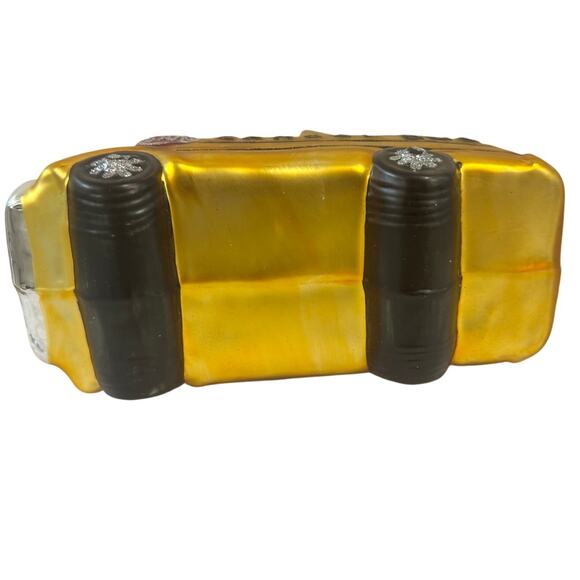 Department 56 Handblown Mercury Glass Jumbo Christmas 'School Bus' Ornament-NWT - Picture 5 of 6